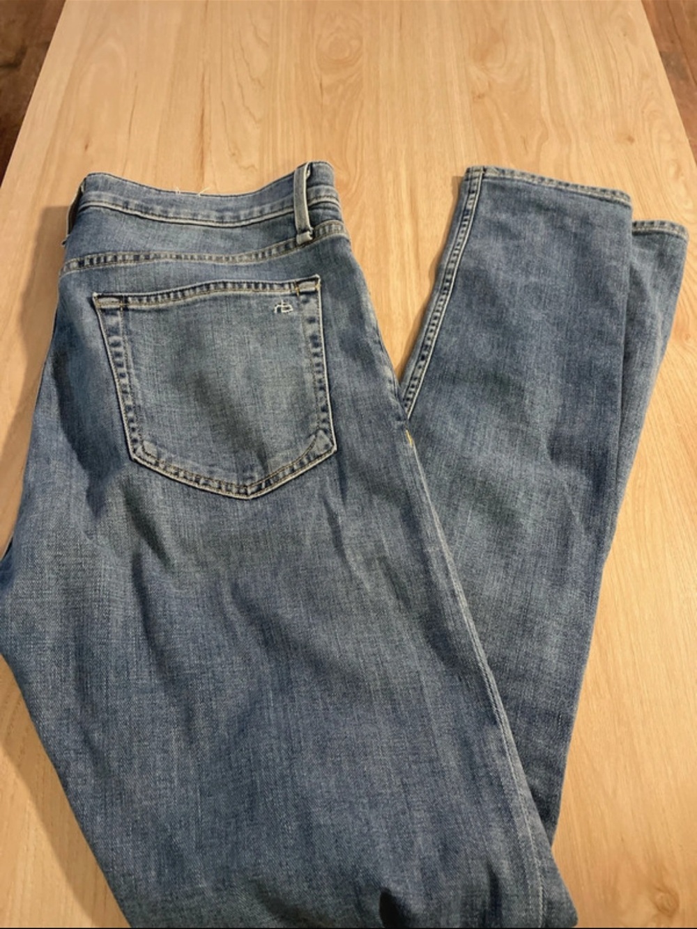 rag & bone Mid Wash Straight-Leg Women's Jeans